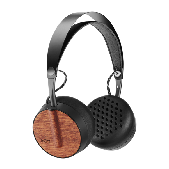 Headphones with wooden detailing
