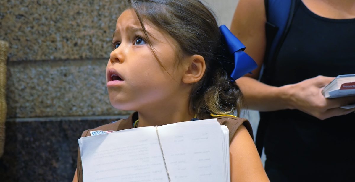 Young girl close up