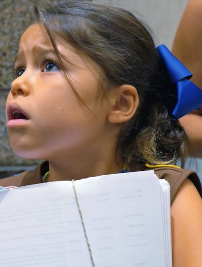 Young girl close up