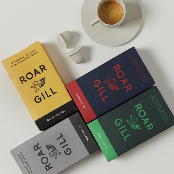 Roar Gill compostable coffee pods