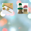 Images of bamboo dish scrubbers