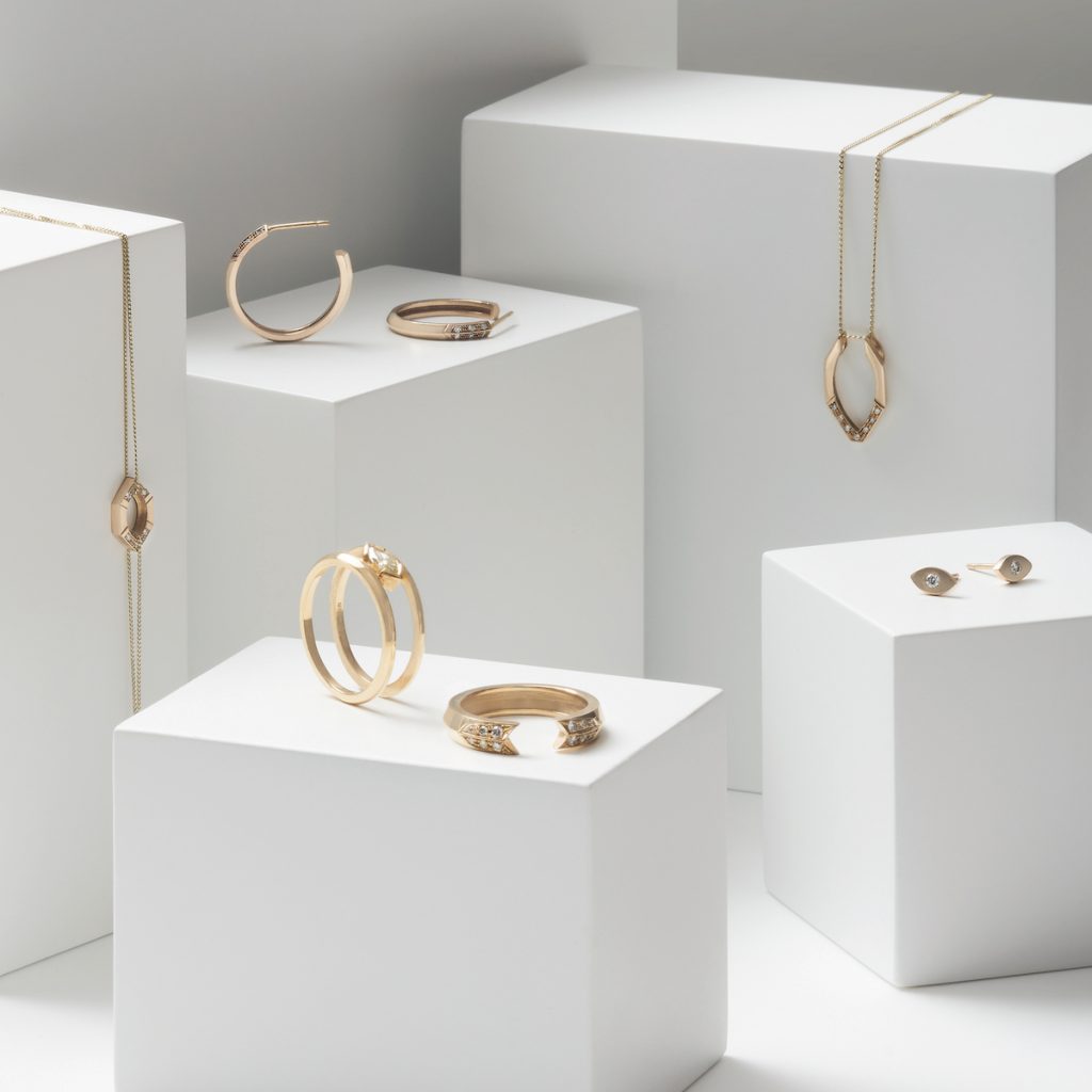 Selection of gold jewellery