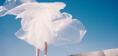 Woman in white dress
