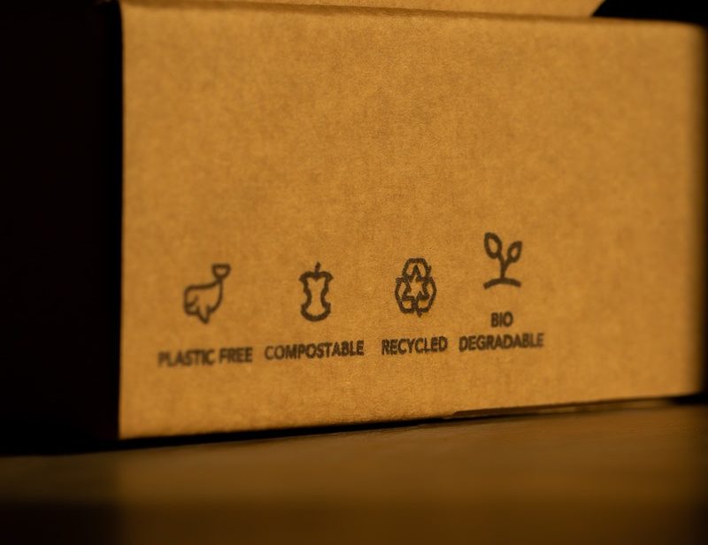 Compostable cardboard box