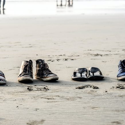 Shoes on a beach